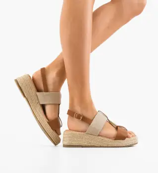 Sandale dama Venny Camel imagine