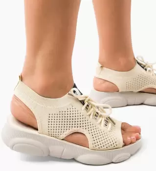 Sandale dama Vivien Bej imagine