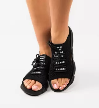 Sandale dama Vivien Negre imagine