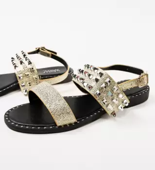 Sandale dama Volten Aurii imagine