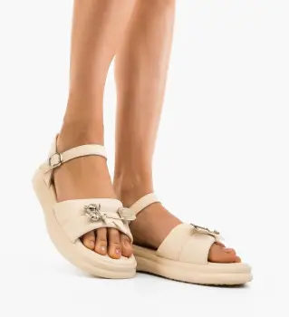 Sandale dama Walkan Bej imagine