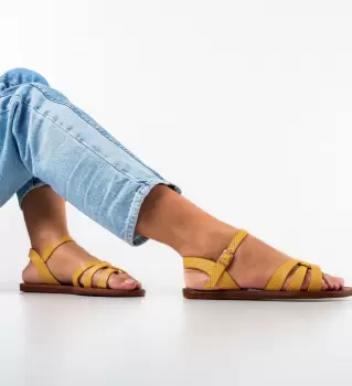 Sandale dama Waway Galbene imagine