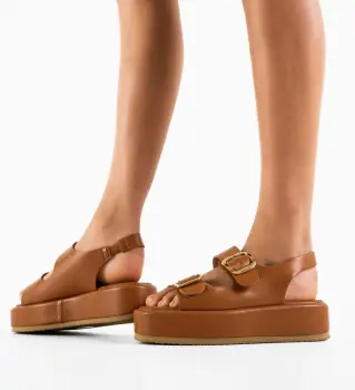 Sandale dama Willow Camel imagine