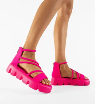 Sandale dama Xlendi Fuchsia imagine
