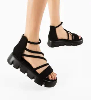 Sandale dama Xlendi Negre imagine