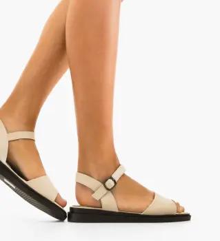 Sandale dama Yarakza Bej imagine