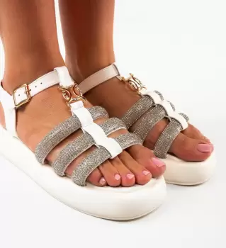 Sandale dama Yarara Albe imagine