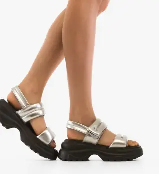 Sandale dama Zoya Argintii imagine