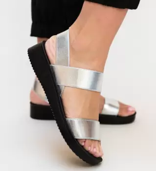 Sandale Nava Argintii 2 imagine