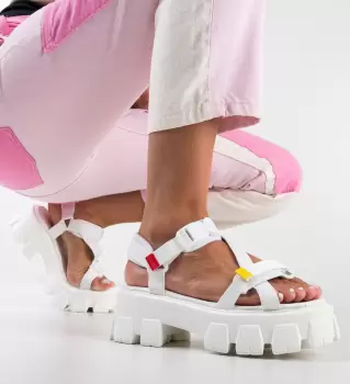 Sandale Roral Albe imagine