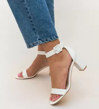 Sandale Shani Albe imagine