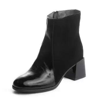 Botine piele 628 negru imagine