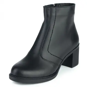 Botine piele naturala 506 negru imagine