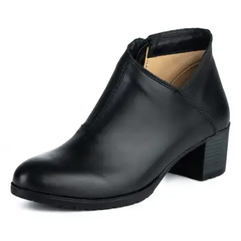 Botine piele naturala 641 negru imagine