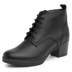 Botine piele naturala 652 negru imagine