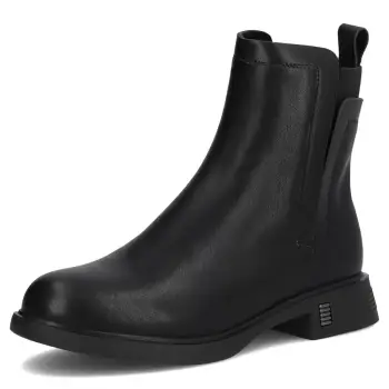 Botine piele naturala 7200 negru imagine