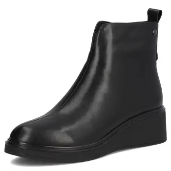 Botine piele naturala 7446 negru imagine