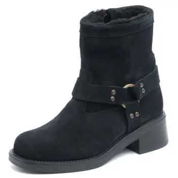 Cizme piele naturala 644 bleumarin imagine