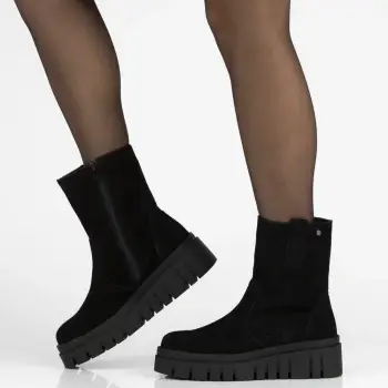 Cizme piele naturala 7262 negru imagine