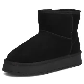 Cizme piele naturala 7329 negru imagine