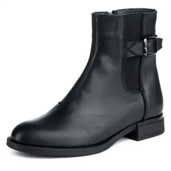 Ghete piele naturala 642 negru imagine