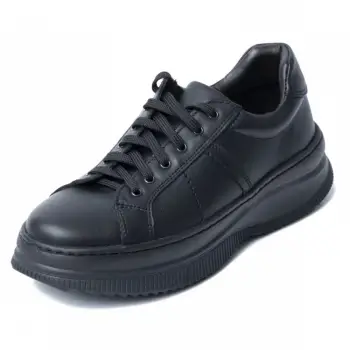 Pantofi confortabili din piele naturala 600 negru imagine