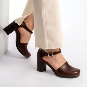 Pantofi piele 015 maro imagine