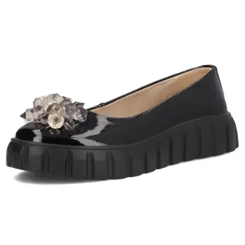 Pantofi piele 4682 negru imagine