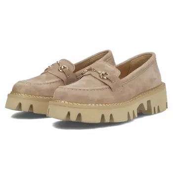 Pantofi piele 6089 bej velur imagine