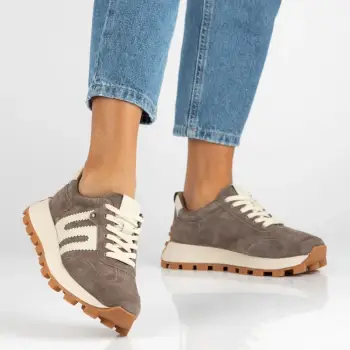 Pantofi piele 6743 taupe imagine