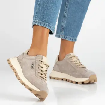 Pantofi piele 7498 bej imagine