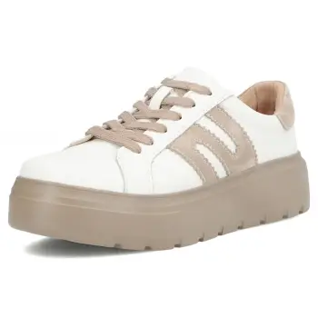 Pantofi piele 7515 alb-bej imagine