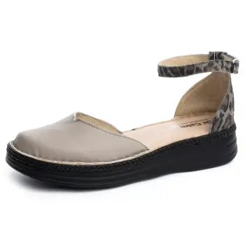 Pantofi piele Kitty gri imagine