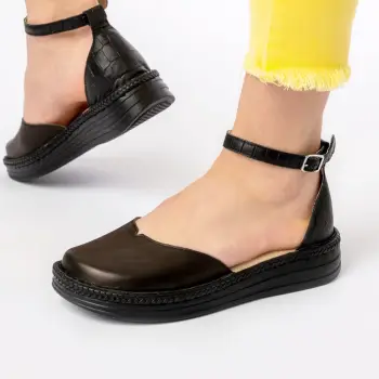 Pantofi piele Kitty negru imagine