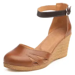 Pantofi piele naturala 036 maro imagine