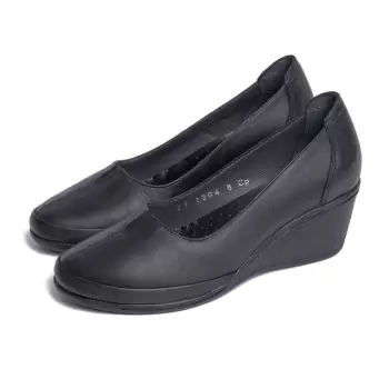 Pantofi piele naturala 1204 Negru imagine