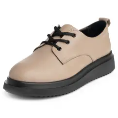 Pantofi piele naturala 2050-123 bej imagine