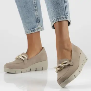 Pantofi piele naturala 4128 bej imagine