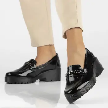 Pantofi piele naturala 4139 negru imagine