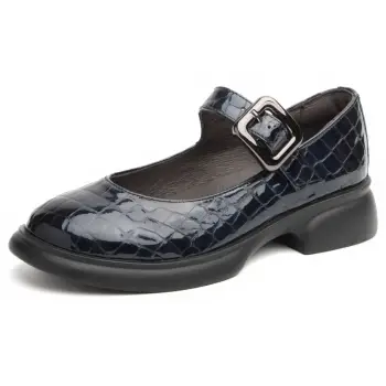 Pantofi piele naturala 545 blu imagine