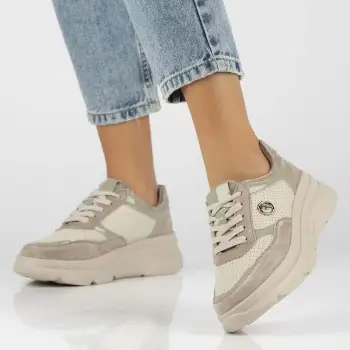 Pantofi piele naturala 6108 bej imagine