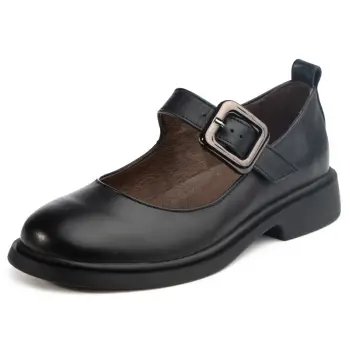 Pantofi piele naturala 645 negru imagine