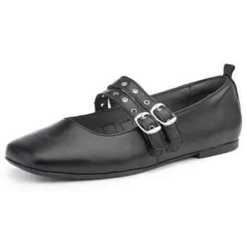 Pantofi piele naturala 646 negru imagine