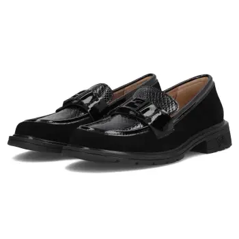Pantofi piele naturala 6466 negru imagine