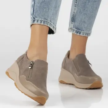 Pantofi piele naturala 6473 bej/nude imagine