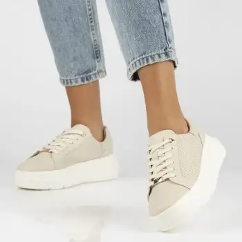 Pantofi piele naturala 6731 bej imagine