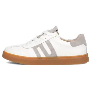 Pantofi piele naturala 6742 alb imagine