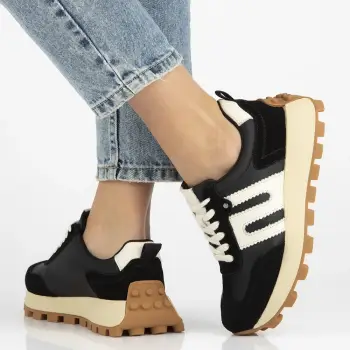 Pantofi piele naturala 6743 negru imagine