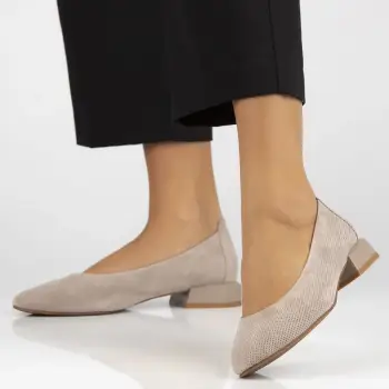 Pantofi piele naturala 6789 bej imagine