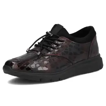 Pantofi piele naturala 7117 bordo imagine